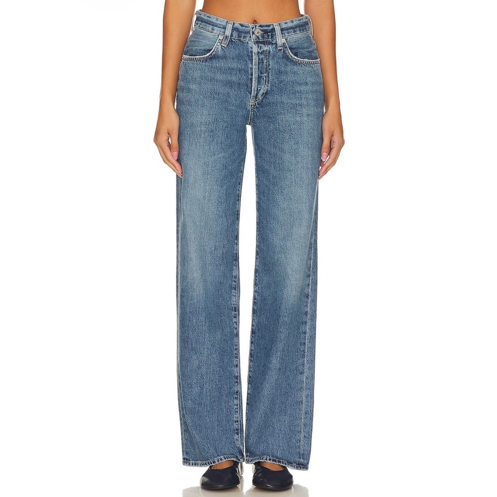 Citizens of Humanity Annina Starsign Jeans 27 High Rise Wide Leg 100% Cotton